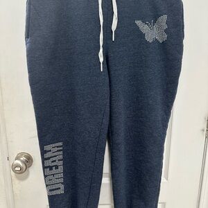 No Boundaries Navy Fleece-Lined Sweatpants